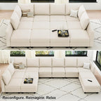 Belffin Oversized Modular Sectional Couch Sleeper Sofa - Image 6