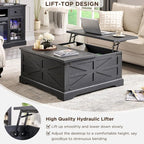 JXQTLINGMU 36" Lift Top Coffee Table - Image 3