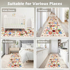 Beige Floral Hallway Runner Rug 2x6 - Image 7