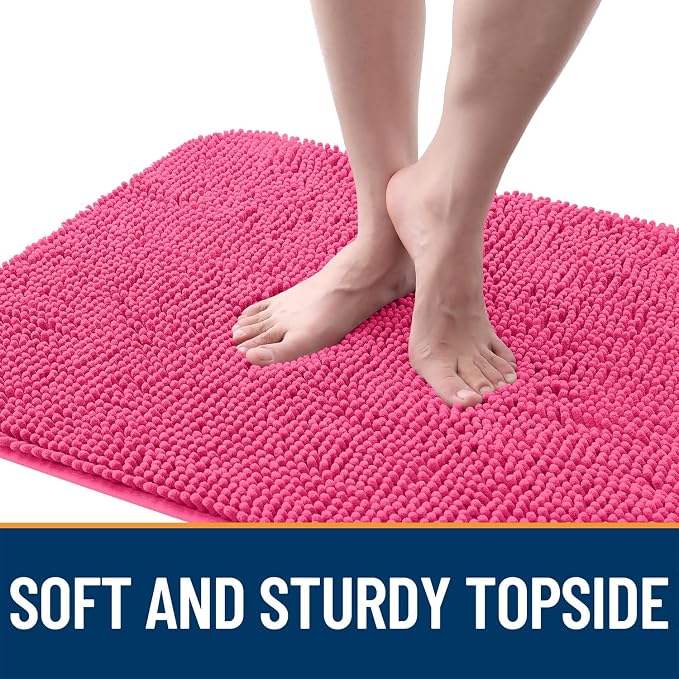 OLANLY Dog Door Mat for Muddy Paws 47x17, Super Absorbent Chenille Mud Mat | - Image 4