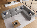 EASE MOOSE Oversized L Shape Sectional Couch, Extra Large Deep seat Gray by EASEMOOSE
