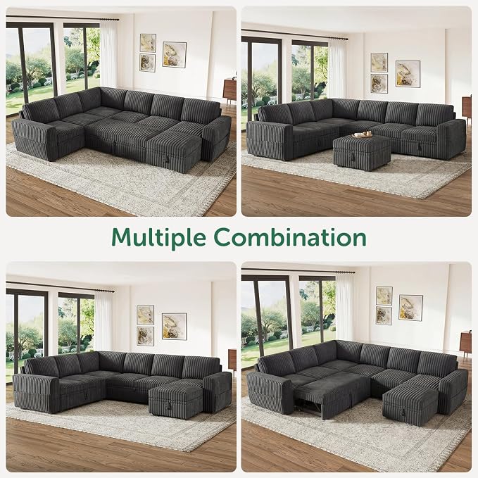 HONBAY Modular Sectional Sleeper Sofa - Image 6
