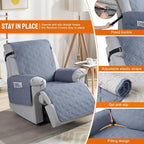 VANSOFY 100% Waterproof Recliner Chair Covers, Recliner Cover Non-Slip Dog - Image 3