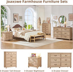 Joaxswe Farmhouse 6 Drawers Dresser - Image 6