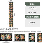 DUKINO 2x12 Washable Runner Rug, Floral Long Runner Rug - Image 2