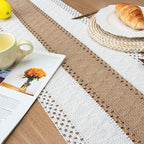 FEXIA Boho Table Runner for Home Coffee Decor 72 Inches Long Farmhouse Rustic - Image 5