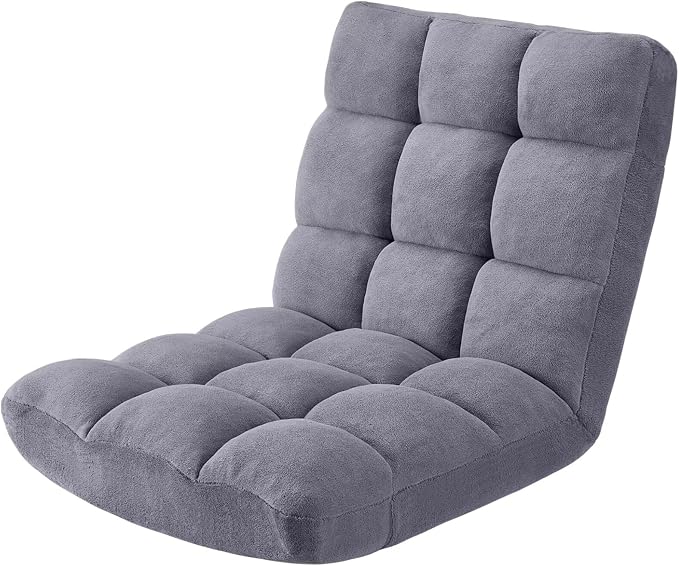 Folding Floor Gaming Chair 14-Poistion Cushioned Adjustable Floor Lazy Sofa - Image 8