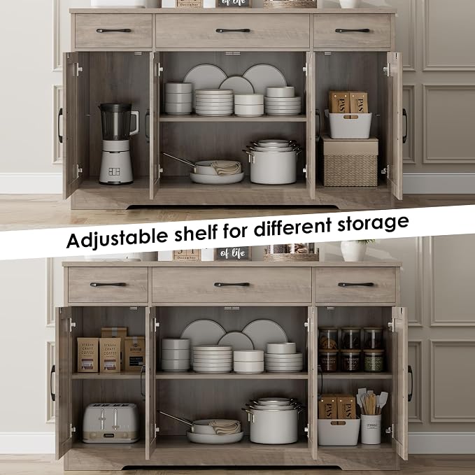 HOSTACK Buffet Sideboard Cabinet - Image 7