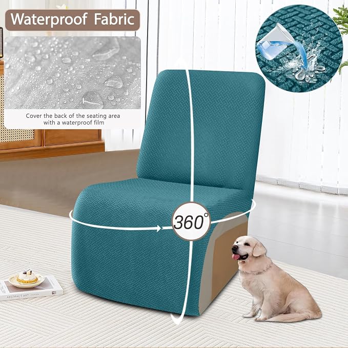 ALIECOM 100% Waterproof Recliner Sectional Couch Covers L Shape Stretch Corner - Image 4