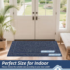 BEQHAUSE Dirt Trapper Door Mat 24" x 60", Non-Slip Washable Doormats, Low - Image 2