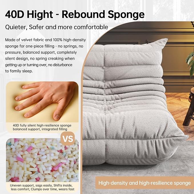 WHGBJA Memory Foam Bean Bag Chair - Image 4