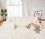 130" Modular Sectional Sleeper Sofa, Modern Cloud Sectional Sofa Couch - Image 9