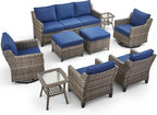 9 Piece Outdoor Patio Furniture Set-All Weather Outdoor Conversation Sets - Image 9