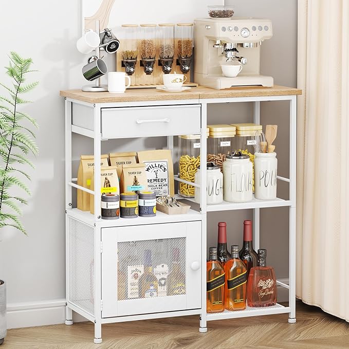 SWTYMIKI Coffee Bar Cabinet for Home by SwtyMiki-TidyHomeSweetLife