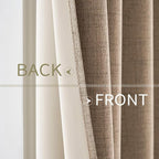 MIULEE 100% Blackout Linen Curtains - Image 6