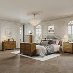 IDEALHOUSE 5 Drawer Dresser, Wooden Storage Chest of Drawers - Image 6
