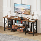 DUMOS 55” TV Stand with Power Outlets, Entertainment Center - Image 8