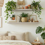 Dreamland 48 inch Floating Shelves, Rustic Wood Floating Wall Shelf - Image 3