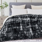 60x80 Inches Ultra-Soft Fuzzy Faux Fur Plush Twin Size Blanket by Serenhom