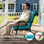 22x22 Inch Patio Chair Cushions Set of 2, Outdoor Furniture Cushions - Image 4