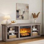 AMERLIFE 70" Farmhouse Fireplace TV Stand - Image 7
