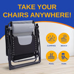 SereneLife Padded Zero Gravity Lounge Chair - Image 6