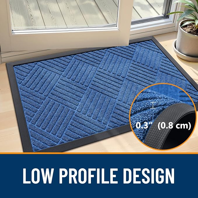 OLANLY Front Door Mat Outside Entrance 47x32, Waterproof Heavy-Duty Doormat | - Image 5