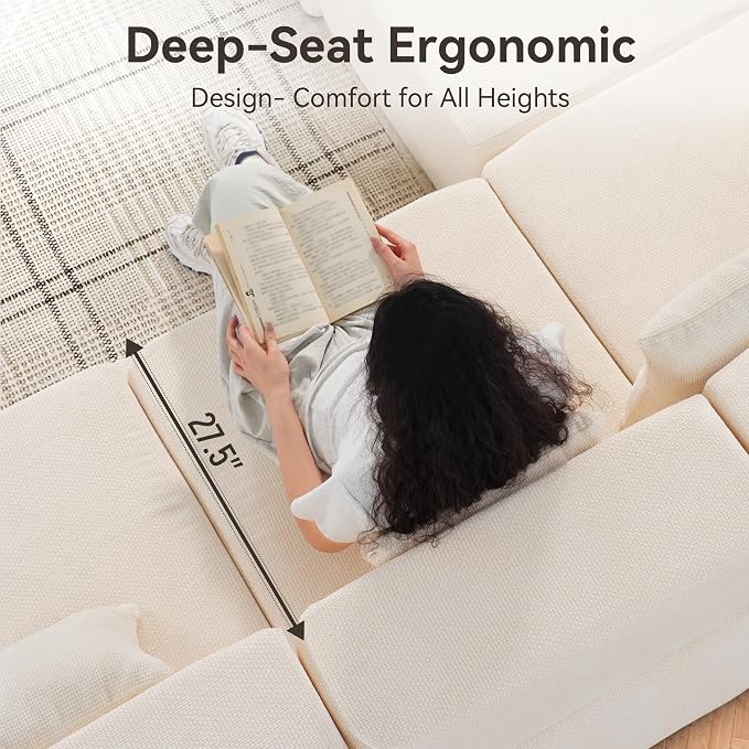 MONVANE Modular Sectional Cloud Couch - Image 4