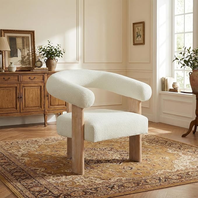 VKNOW Accent Chair Living Room Chair, Modern Upholstered Arm Chair - Image 8