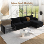 Vesgantti 108" Cloud Couch for Living Room, Deep Seat Sectional Modular Sofa - Image 8