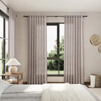 Brownish Grey Linen Curtains 84 Inches Long - Image 7