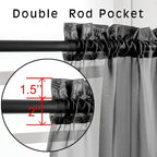 Voile Sheer Window Privacy Curtains, Rod Pocket Elegant Airy Sheer Curtains - Image 4