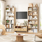 FOTOSOK 6-Tier Open Bookcase and Bookshelf Set of 2, Freestanding Display - Image 3