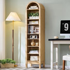 IFGET 71" Tall Arched Bookshelf, 8 Tiers Arch Bookcase by IFGETEnrichYourLivingSpace
