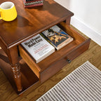 Living Room Table Set-One Rectangular Coffee Table and Two Square End Tables - Image 6