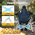 VIVOHOME Hammock Camping Chair, Portable Outdoor Swinging Rocking Chairs - Image 6