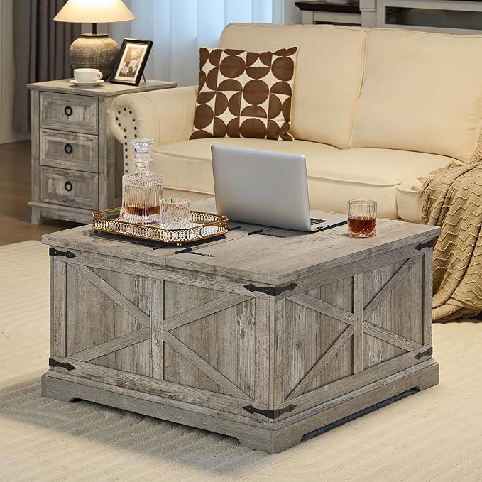 Joaxswe Farmhouse Coffee Table - Image 7