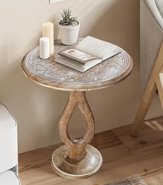 End Tables for Living Room- Small Drink Table for Small Spaces, Modern Accent - Image 4