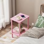 TUTOTAK End Table with Charging Station, Small Side Table with Outlets - Image 5