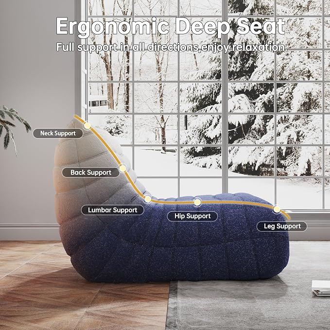 WHGBJA Memory Foam Bean Bag Chair - Image 5