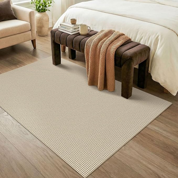 KOZYFLY Washable Area Rug 4x6 ft Non Slip Rubber Backed Living Room Rugs - Image 9