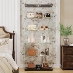 APRILSOUL Glass Display Cabinet 5-Shelf - Image 5