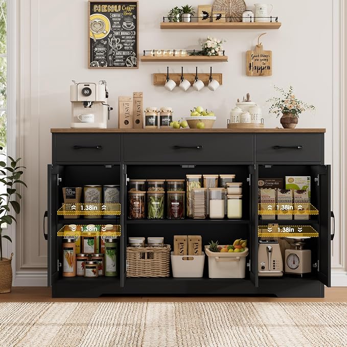 HOSTACK Buffet Sideboard Cabinet - Image 7