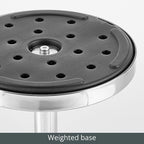 mDesign Side Table — Glass Top Nightstand - Image 4