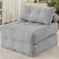 HABUTWAY Folding Sofa Bed, Convertible Sleeper Chair Bed w/Dual-Pillow & Handle by HABUTWAYMakeYourLifeComfortable