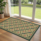 3x5 Entryway Rug, Small Washable Indoor Outdoor Mats by Othilic