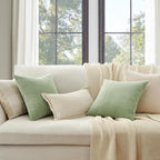 Topfinel 20x20 inch Decorative Sage Green Throw Pillow Covers, Cushion Cases - Image 2