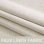 MIULEE 100% Blackout Linen Curtains - Image 5