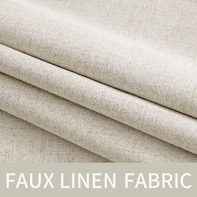 MIULEE 100% Blackout Linen Curtains - Image 5