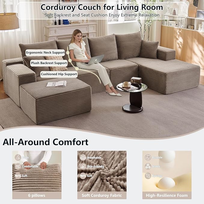135" Modular Sectional Sofa - Image 3